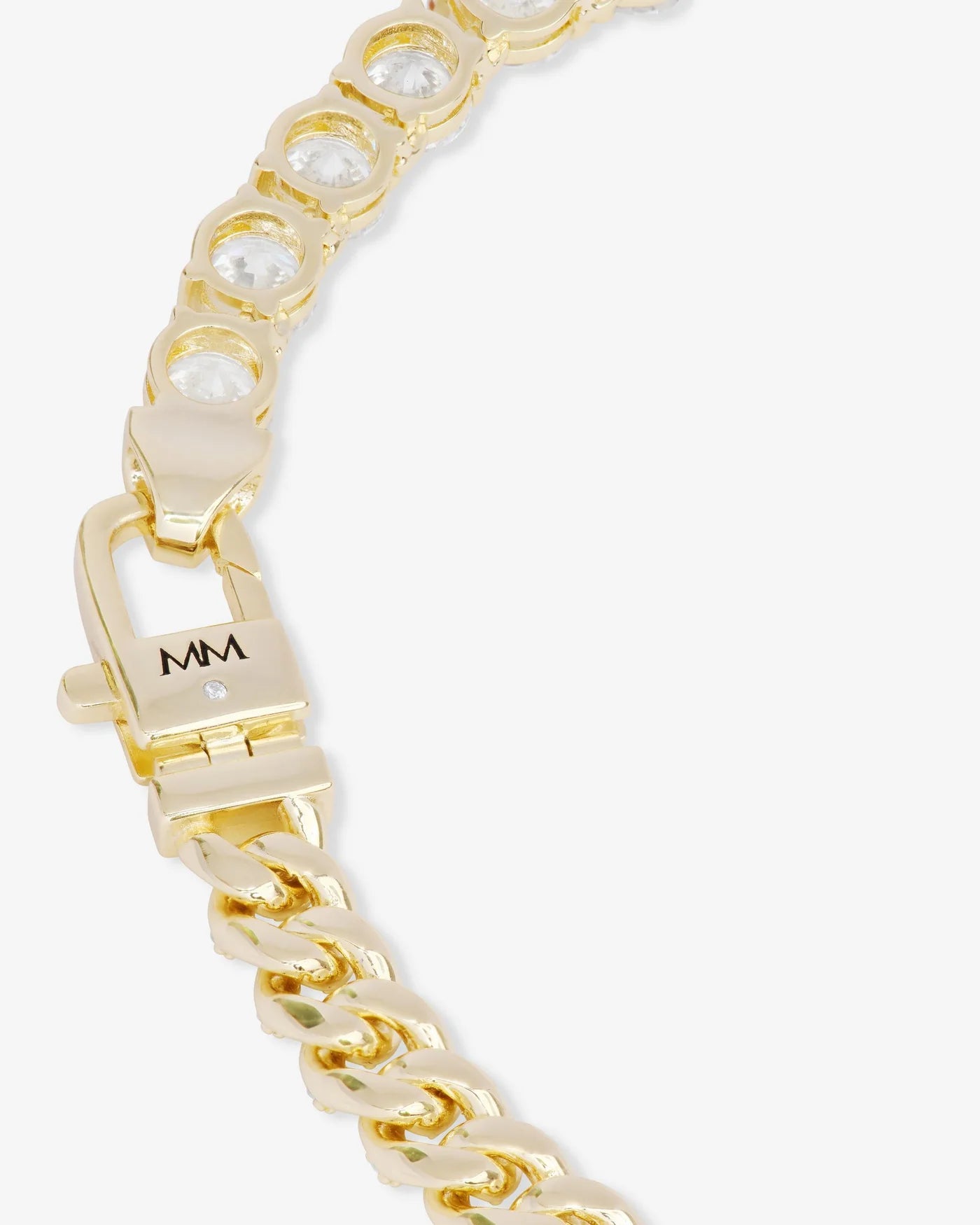 Melinda Maria Julian REALLY Loves Diamonds Necklace Gold|White Diamondettes 18"