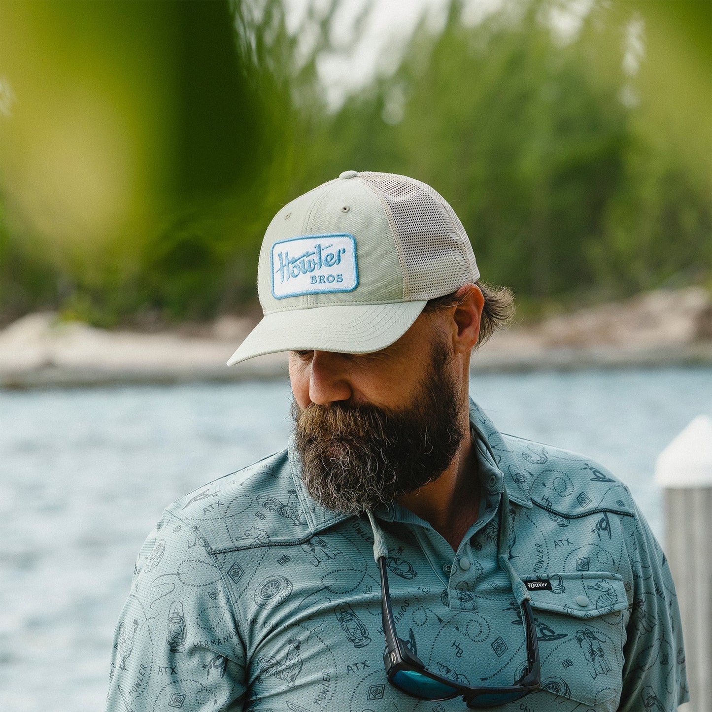 Howler Bros Howler Electric Standard Hat-Seafoam/White