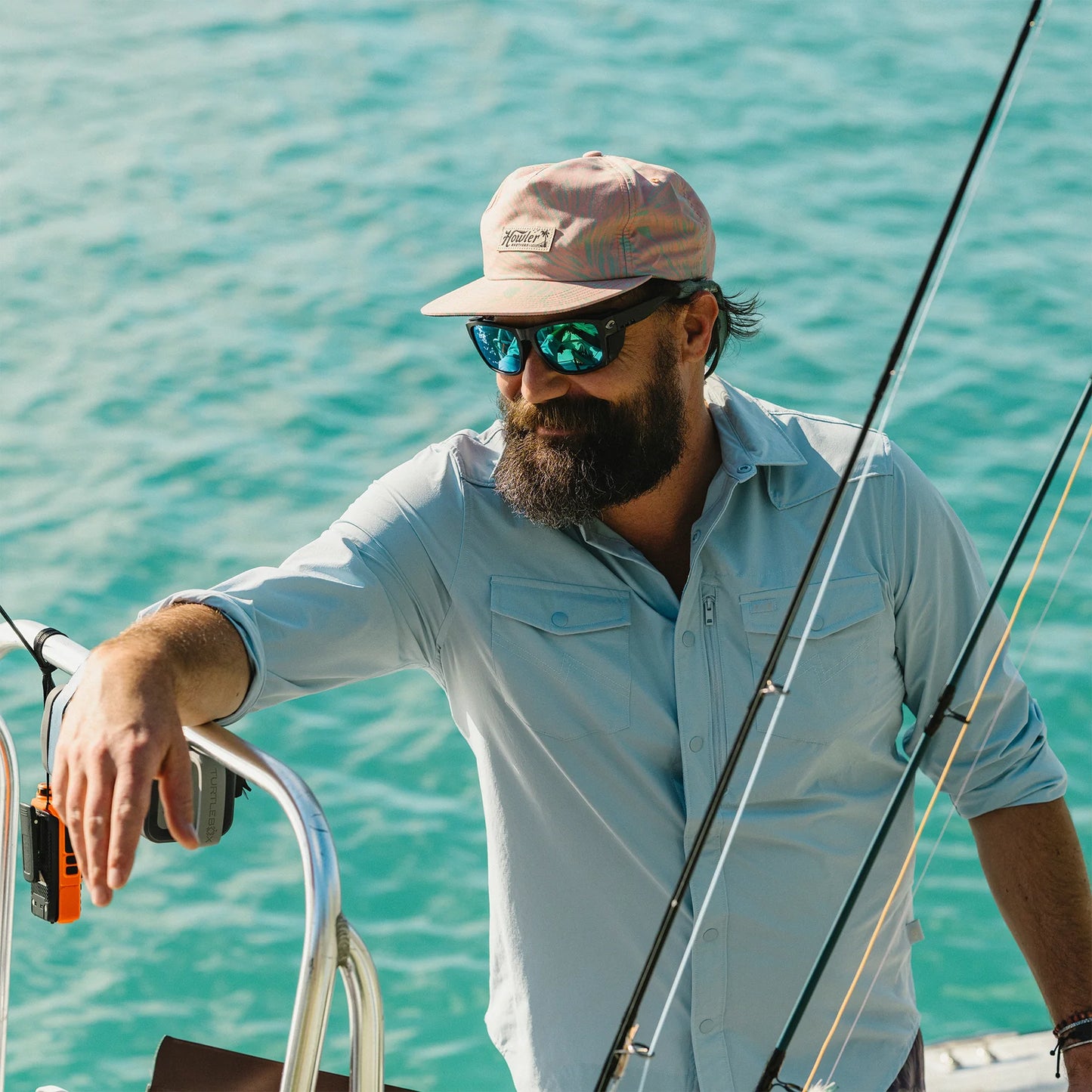 Howler Bros Full Frondal Snapback-Dreamsicle