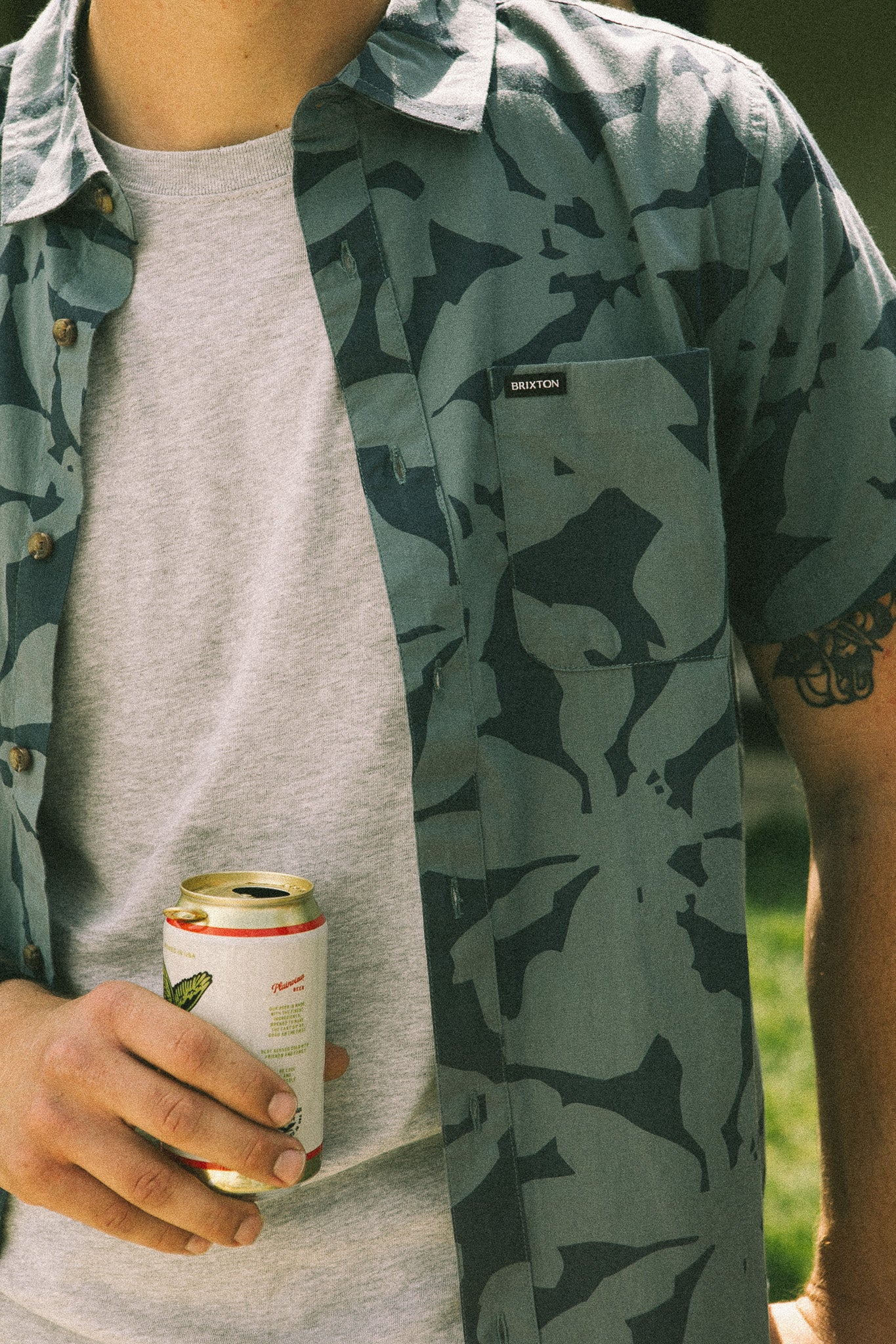 Brixton Charter WASHED NAVY/ AZURE BLUE FLORAL
