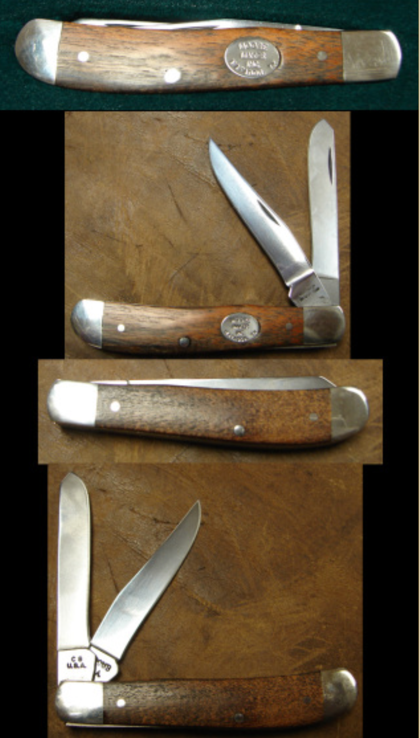 Moore Maker Mesquite Wood Handle 3 1/2 Pocket Knife
