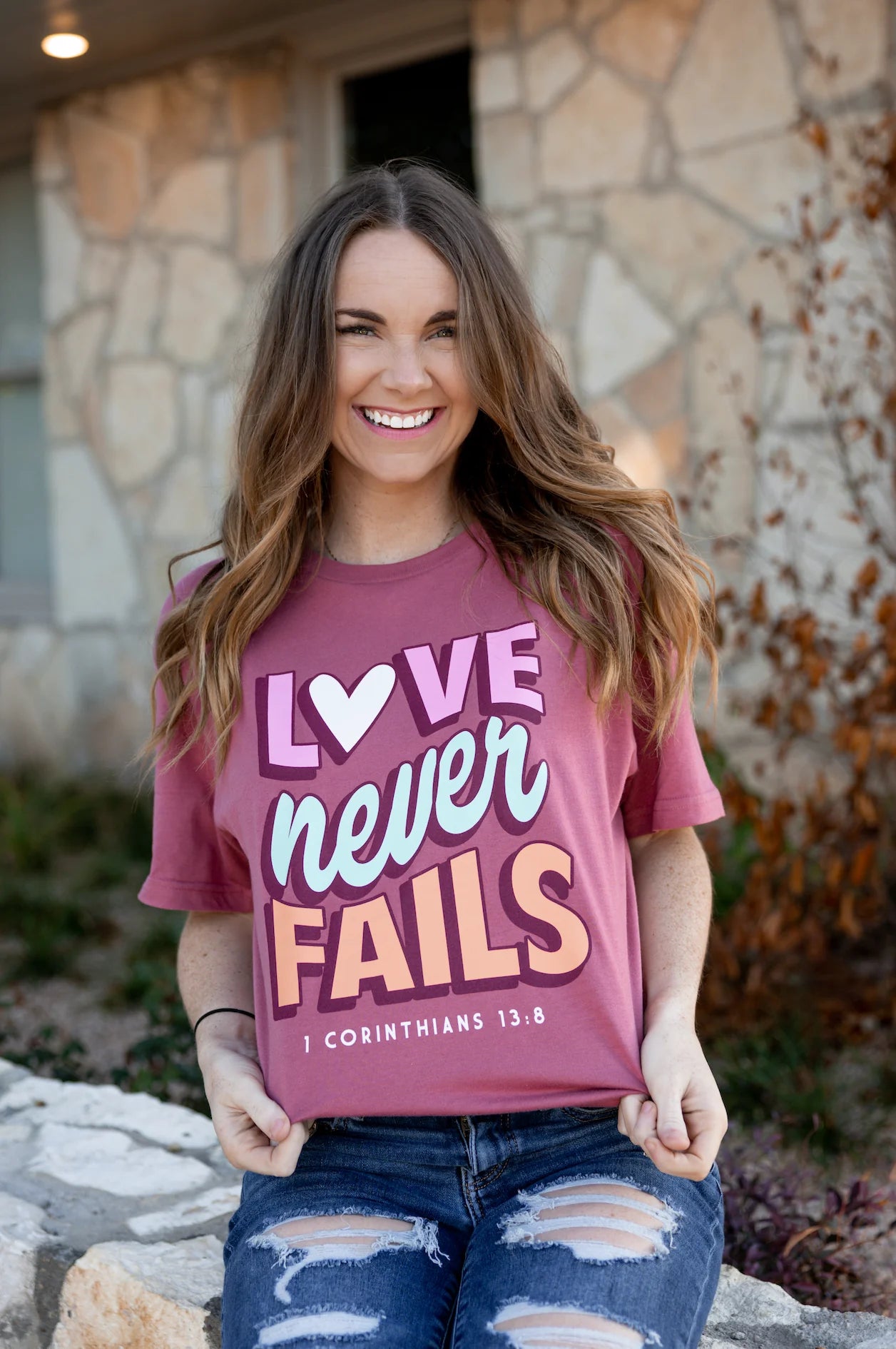 Jadelynn Brooke Love Never Fails Tee