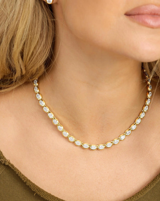 She's a Boss Tennis Necklace 16'