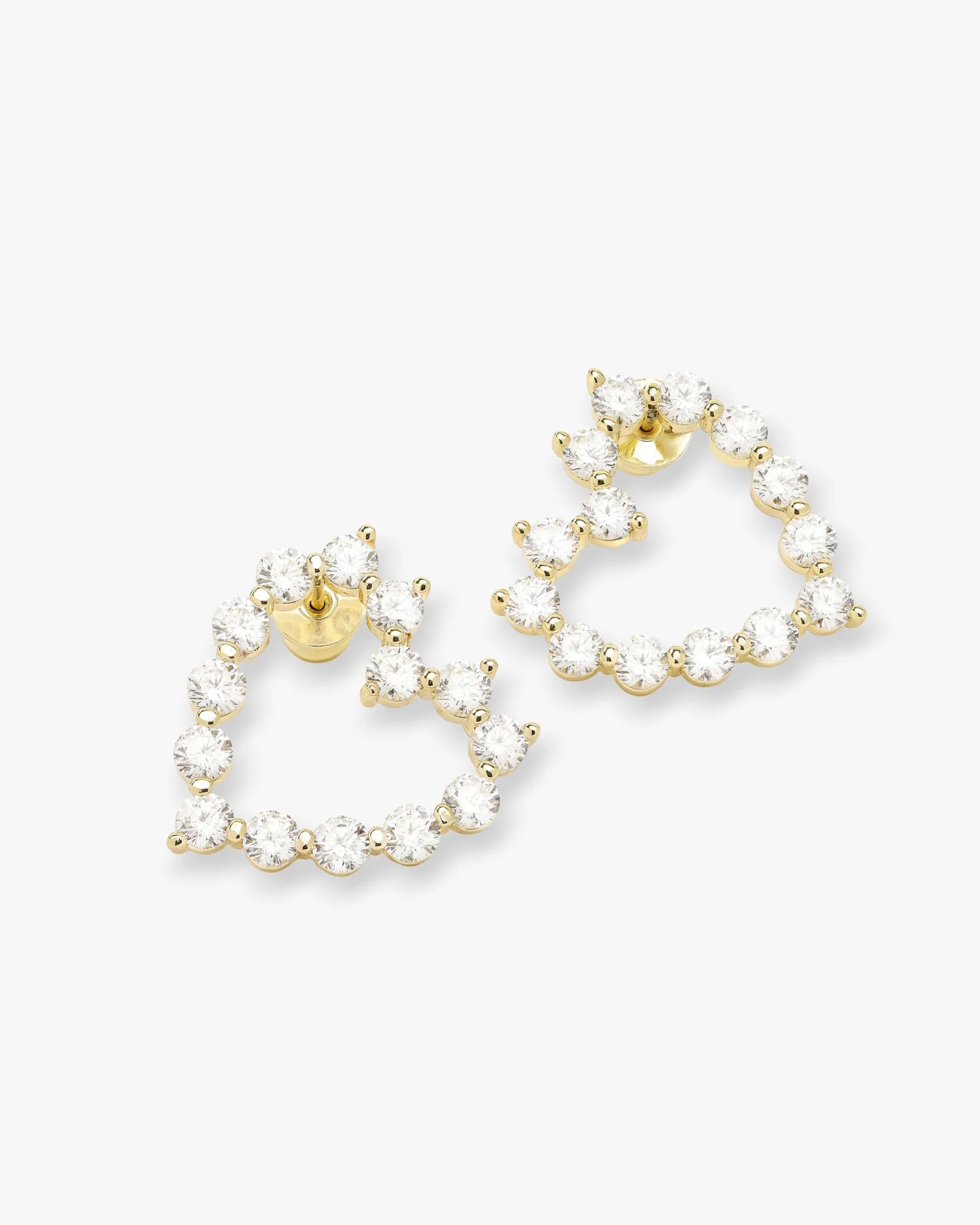 Melinda Maria She's an Icon Baby Heart Earrings (Gold or Silver