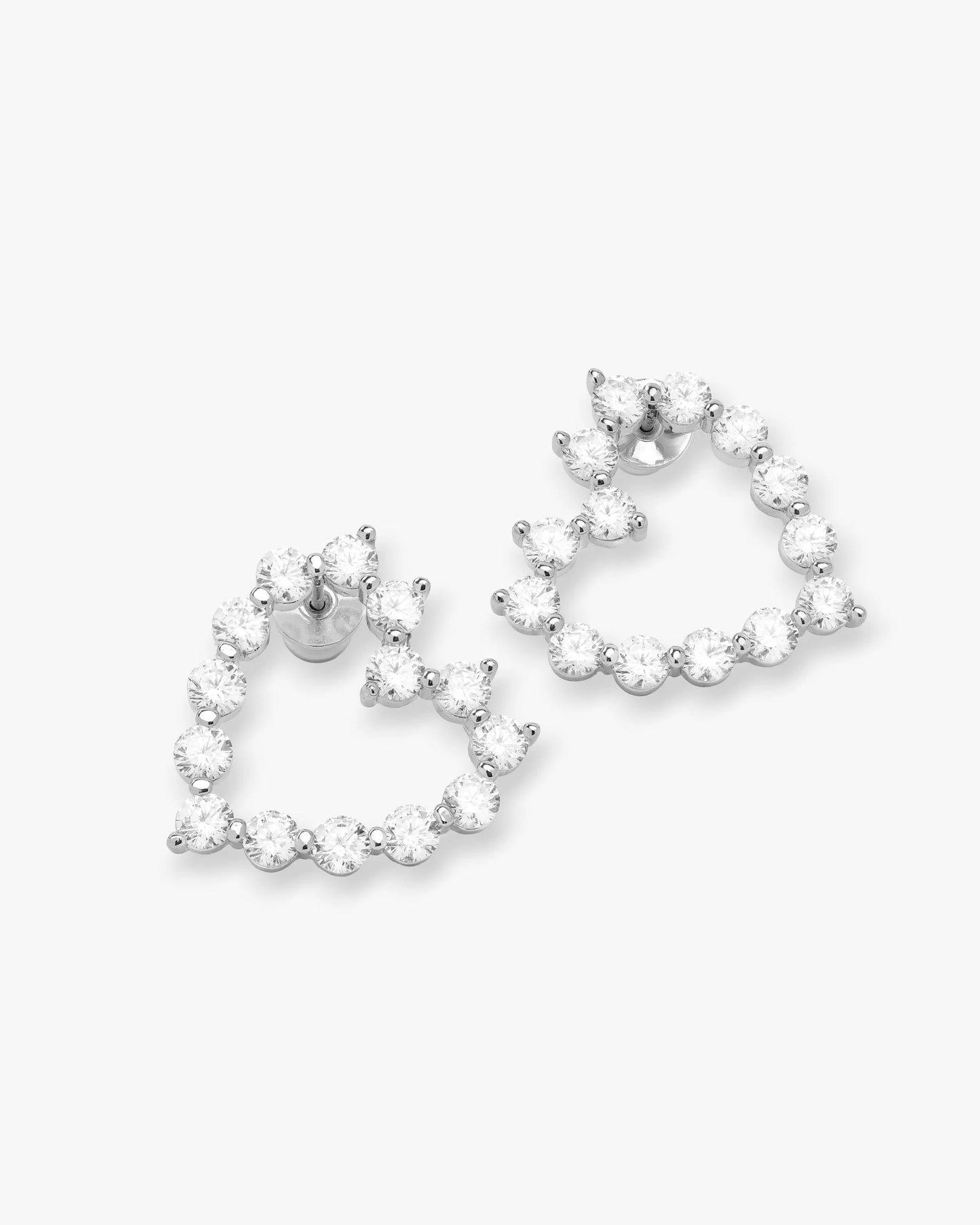 Melinda Maria She's an Icon Baby Heart Earrings (Gold or Silver