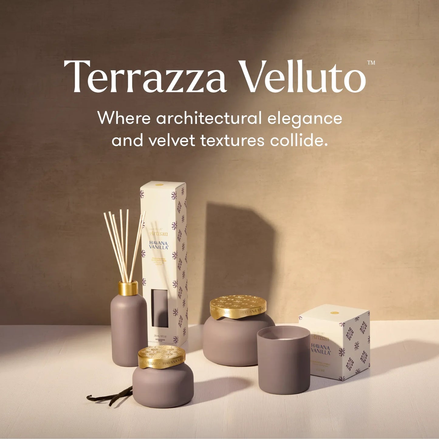 Capri Blue - Havana Vanilla Artisan Terrazza Velluto Signature Candle 19oz