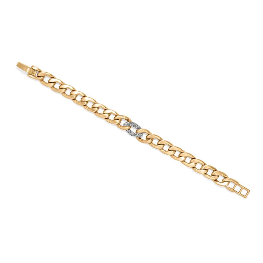 Brighton Cleo Pave Link Bracelet in Gold or Silver