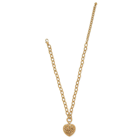 Brighton Contempo Medallion Heart Necklace