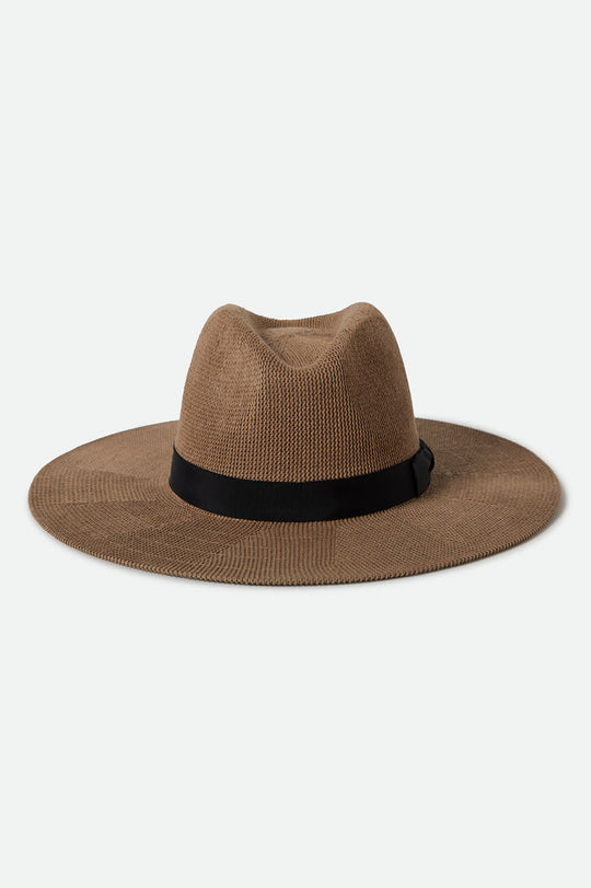 Brixton Lyons Knit Packable Hat - - Dark Tan/Black