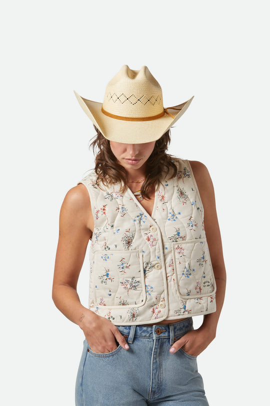 Brixton LAREDO PANAMA STRAW COWBOY HAT