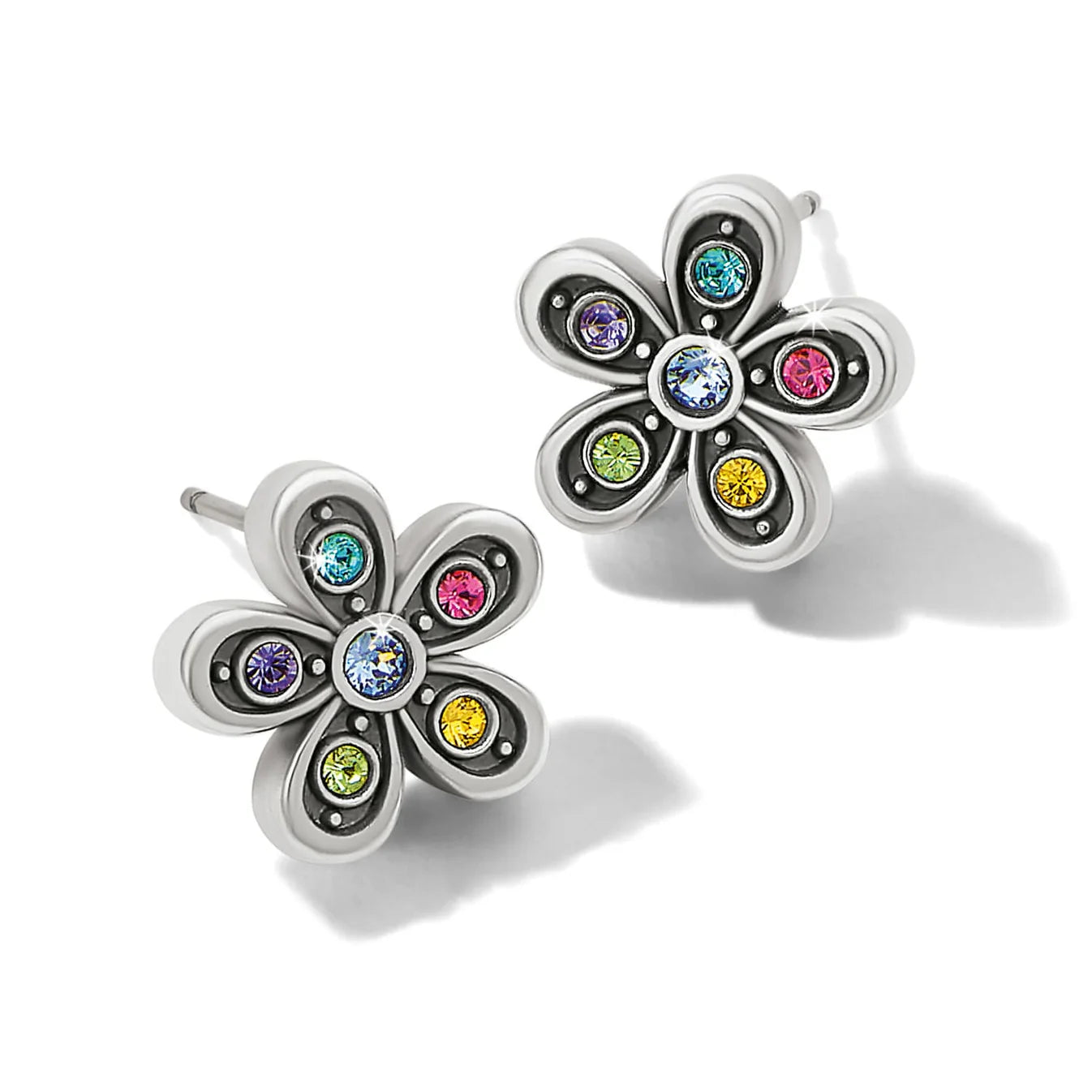 Brighton Enchanting Gem Flower Earrings