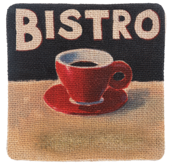 Caffeination Station - Flax Coasters (4 pc. set)