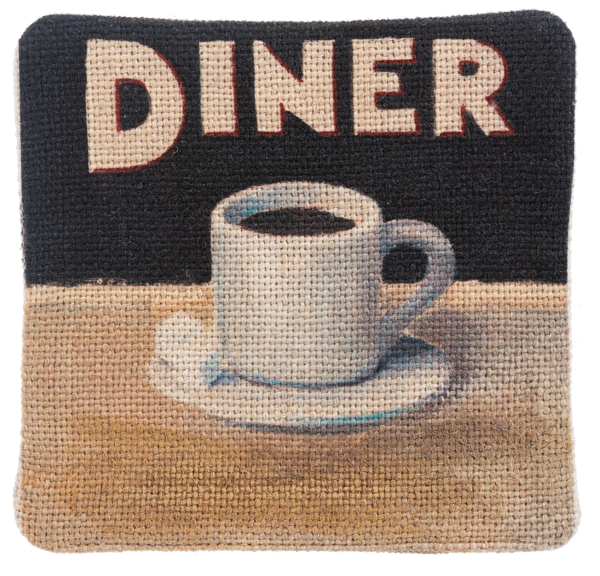 Caffeination Station - Flax Coasters (4 pc. set)