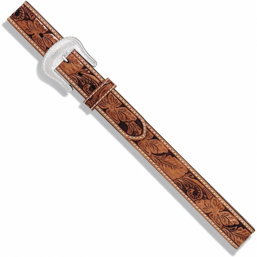 Tony Lama Floral Hand Tooled Belt