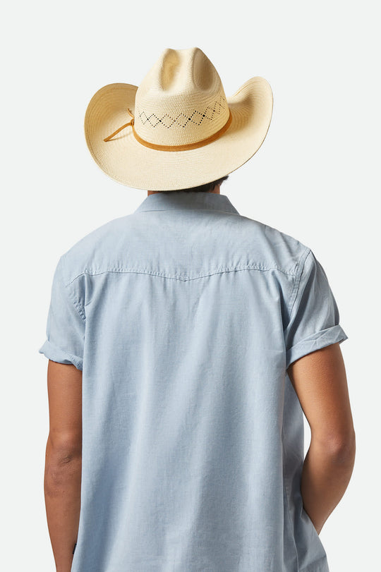 Brixton LAREDO PANAMA STRAW COWBOY HAT