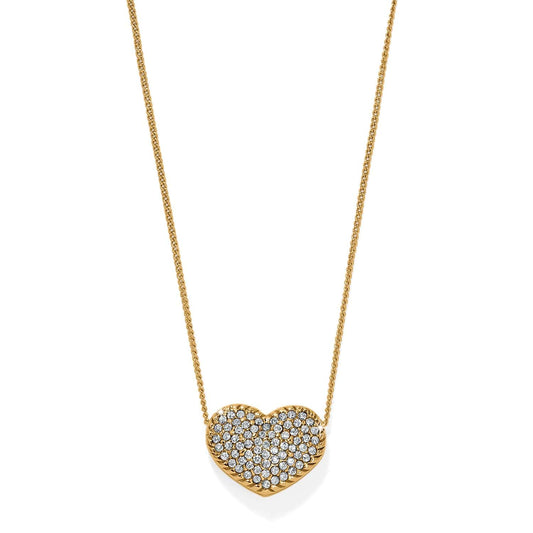Brighton Illumina Celeste Bold Heart Necklace-Silver or Gold