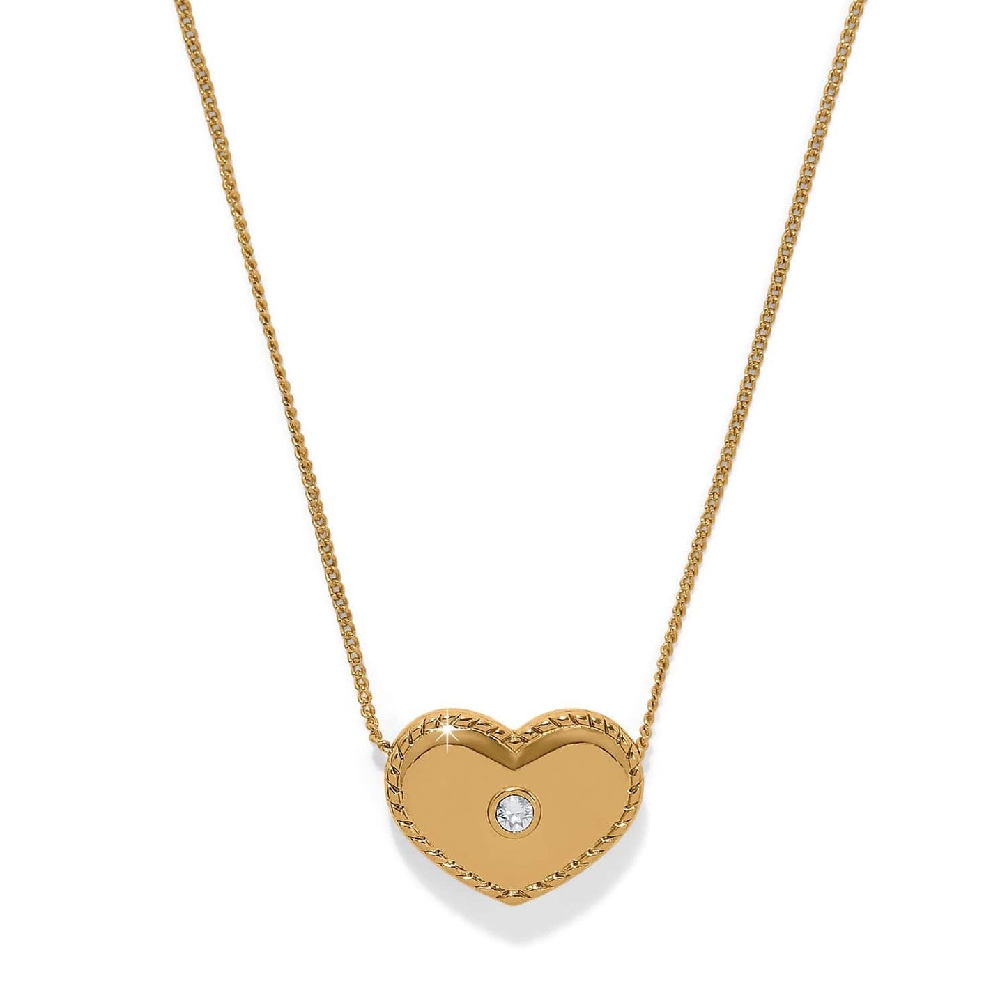 Brighton Illumina Celeste Bold Heart Necklace-Silver or Gold