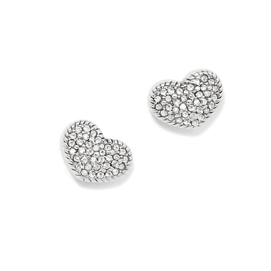 Brighton Illumina Celeste Heart Post Earrings