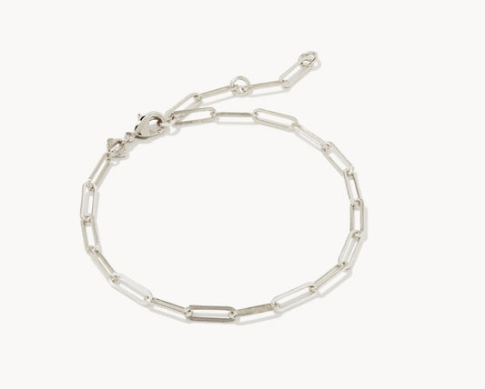 Kendra Scott Courtney Paperclip Bracelet (Gold or Silver)