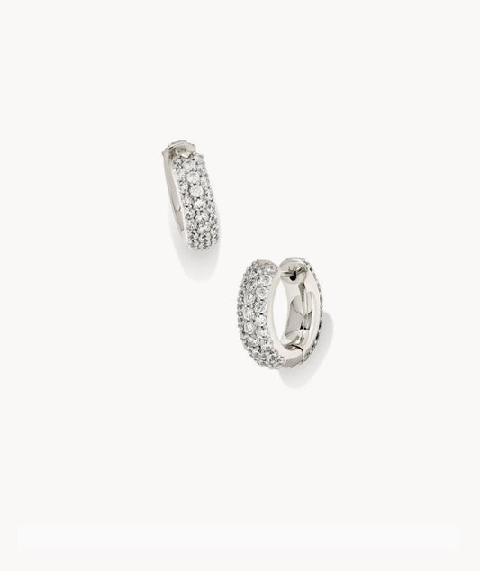 Kendra Scott Mikki Pave Huggie Earrings