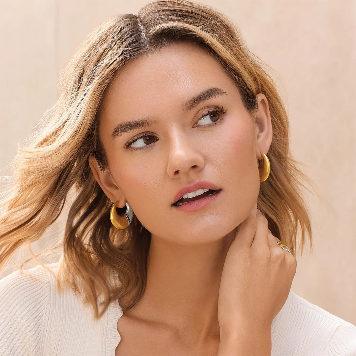Brighton Inner Circle Oval Hoop Earrings