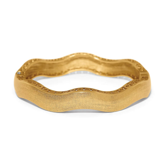 Brighton Inner Circle Wide Hinged Bangle Silver or Gold