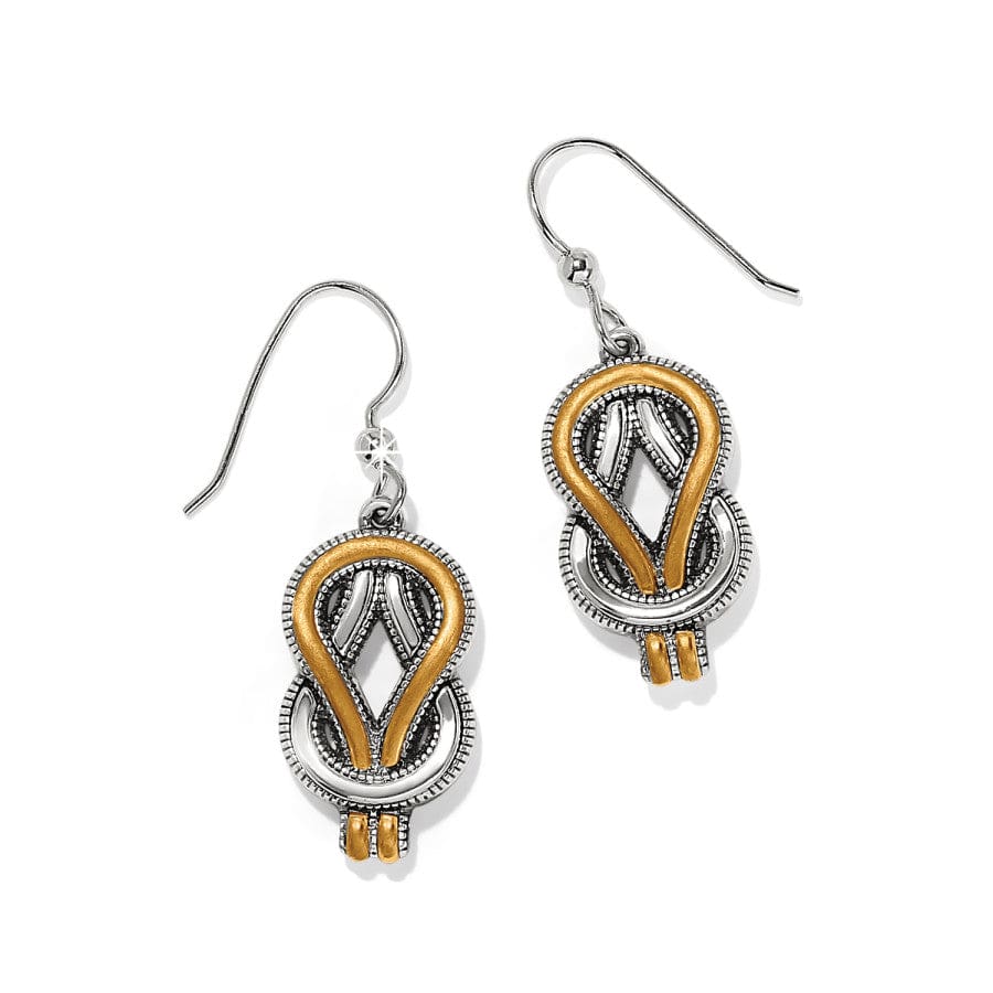 Brighton Interlok Harmony Two Tone French ire Earrings