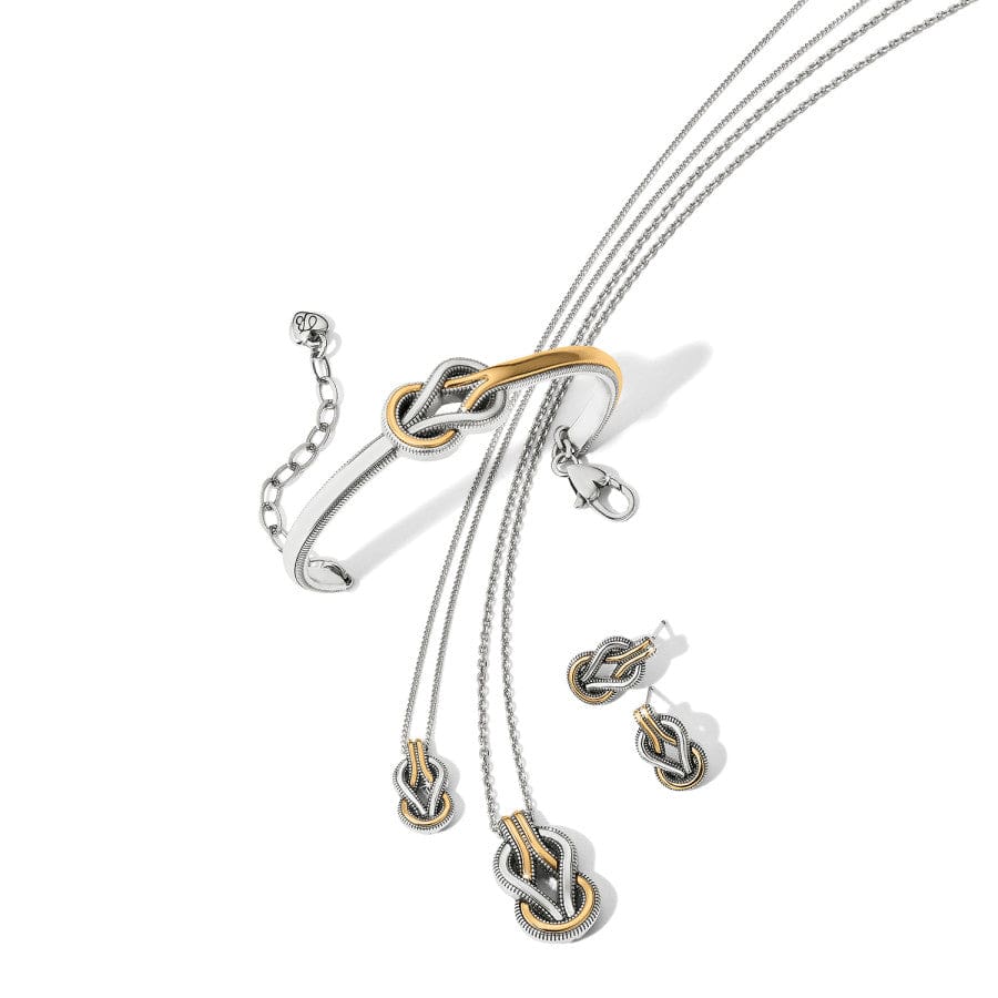 Brighton Interlok Harmony Two Tone French ire Earrings