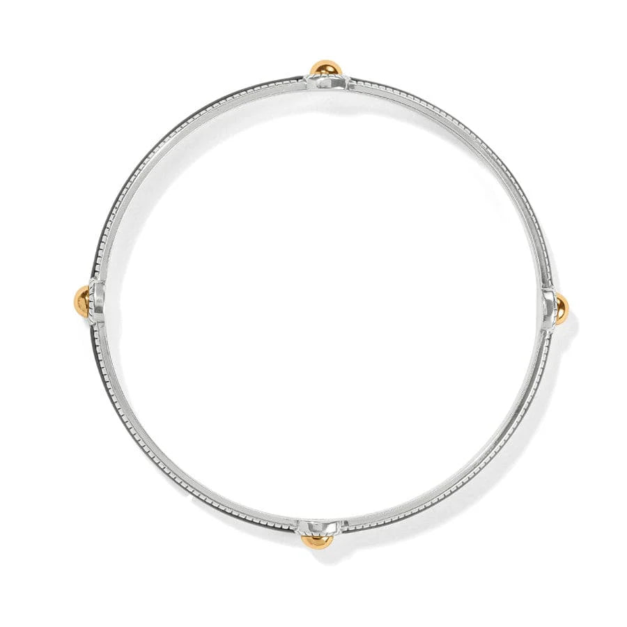Brighton Interlok Noir Slim Bangle