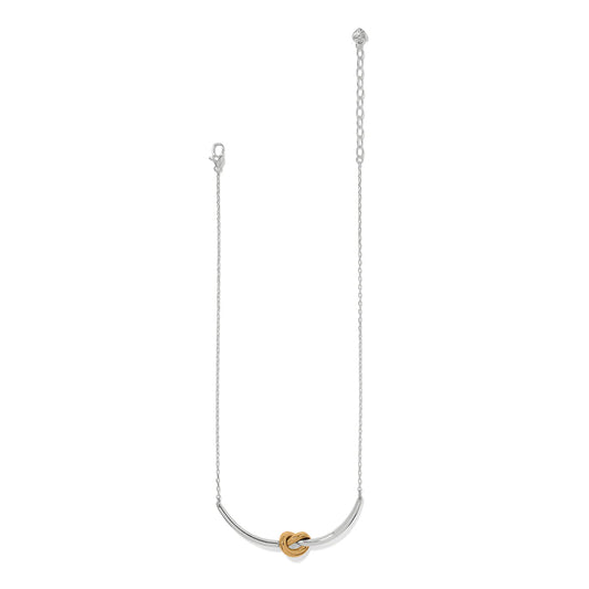 Brighton Interlok Single Knot Two Tone Necklace