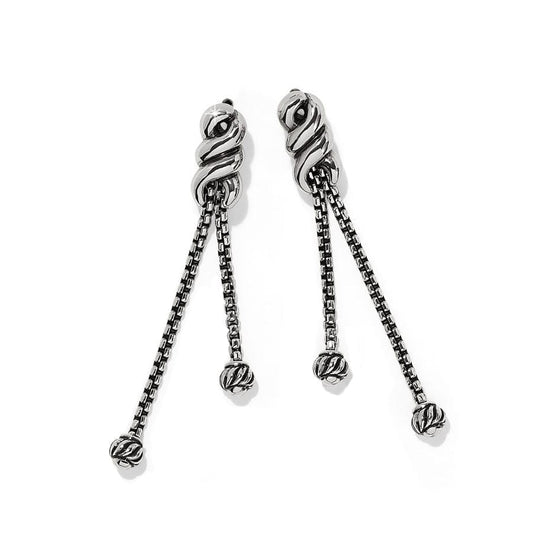 Brighton Interlok Twist Double Post Drop Earrings