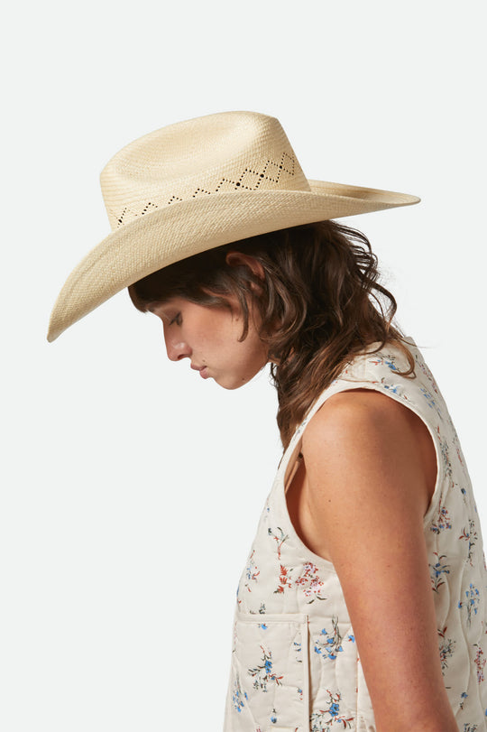 Brixton LAREDO PANAMA STRAW COWBOY HAT