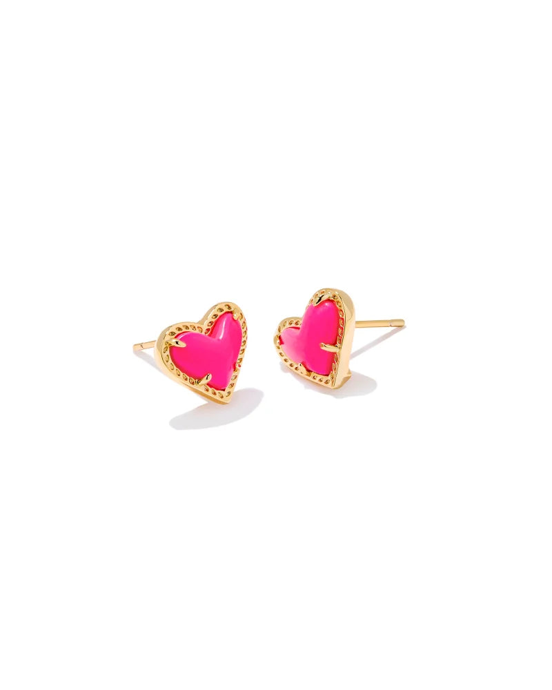 Kendra Scott Ari Heart Stud Earring Gold (multiple colors)