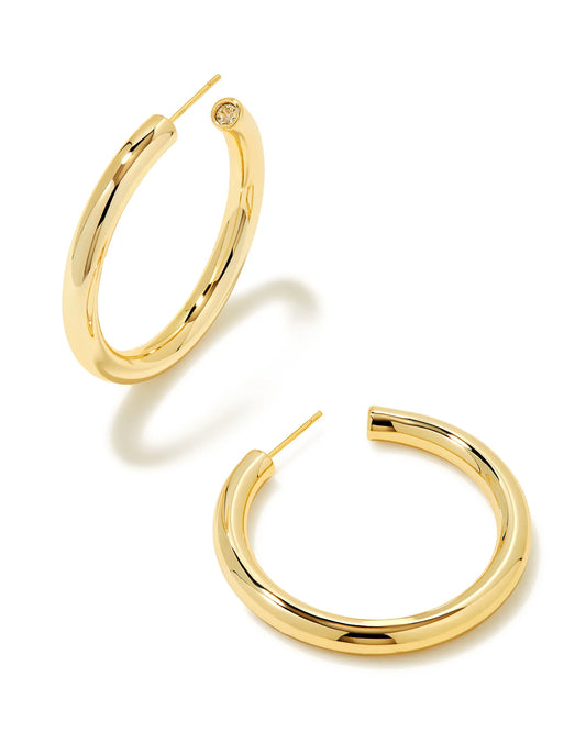 Colette Large Hoop Earrings (Gold or Silver)