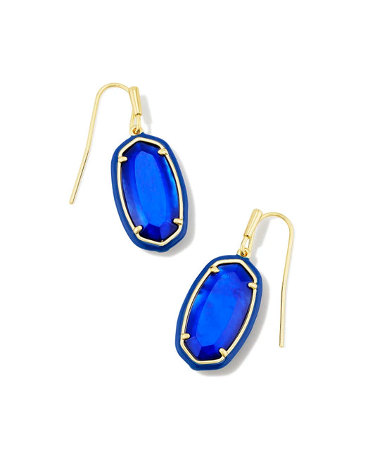 Kendra Scott Dani Enamel Framed Drop Ear Gold (Multiple Colors)