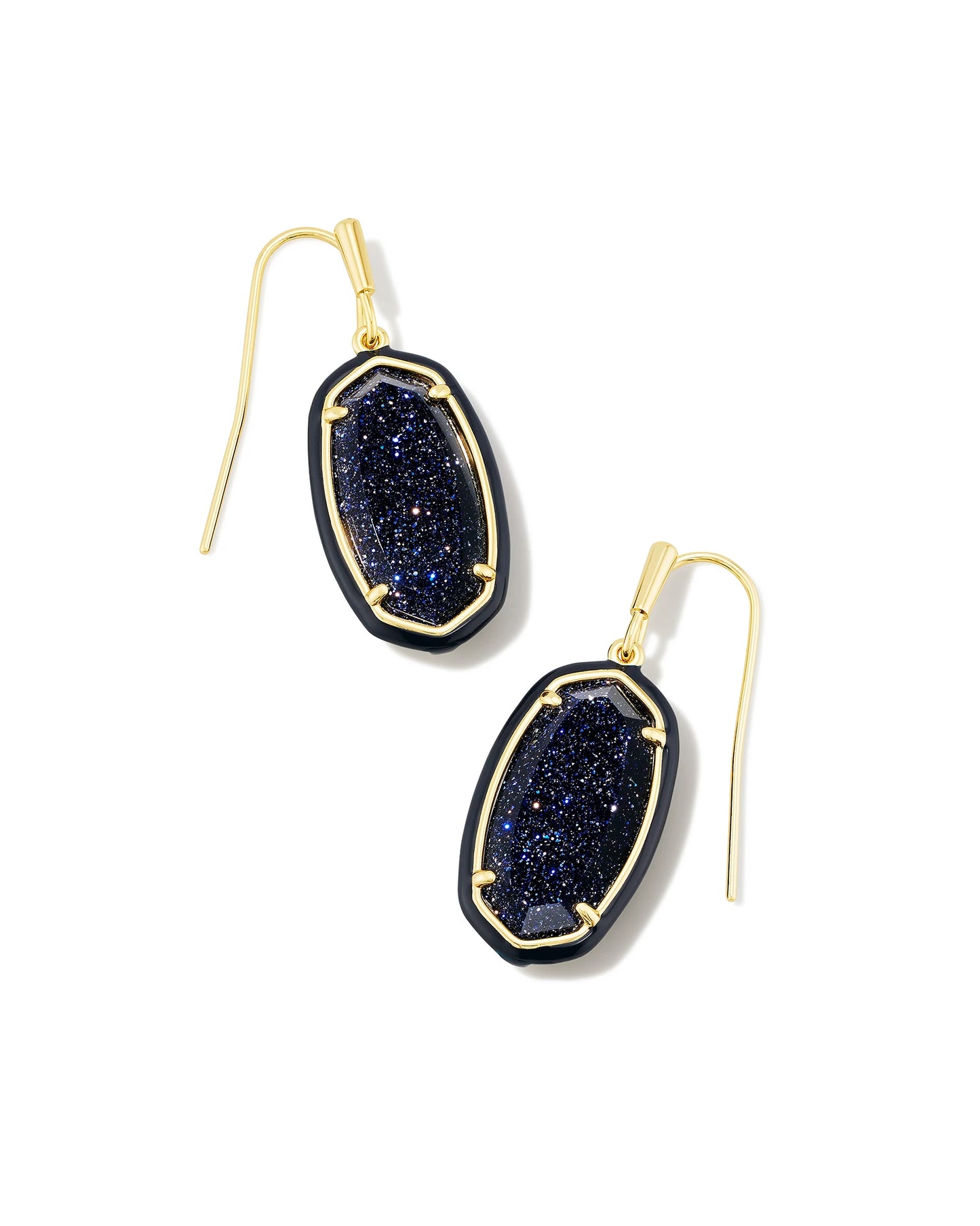 Kendra Scott Dani Enamel Framed Drop Ear Gold (Multiple Colors)