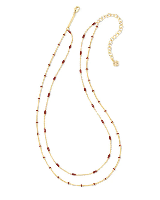 Dottie Multi Strand Necklace Gold
