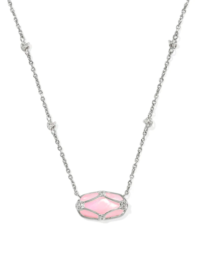 Kendra Scott Elisa Lattice Frame Necklace (Multiple Colors)