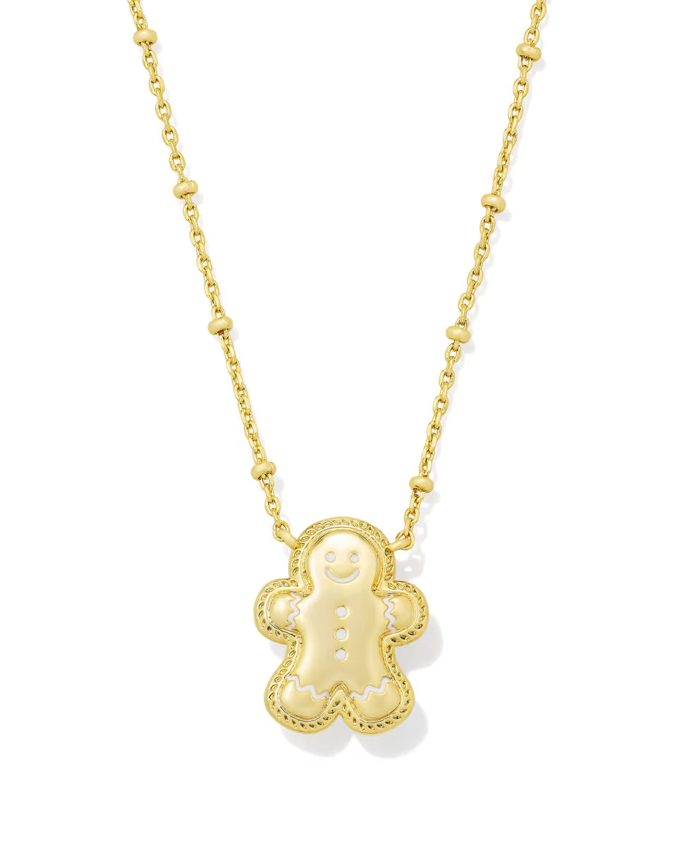 Kendra Scott Gingerbread Gold Short Pendant Necklace