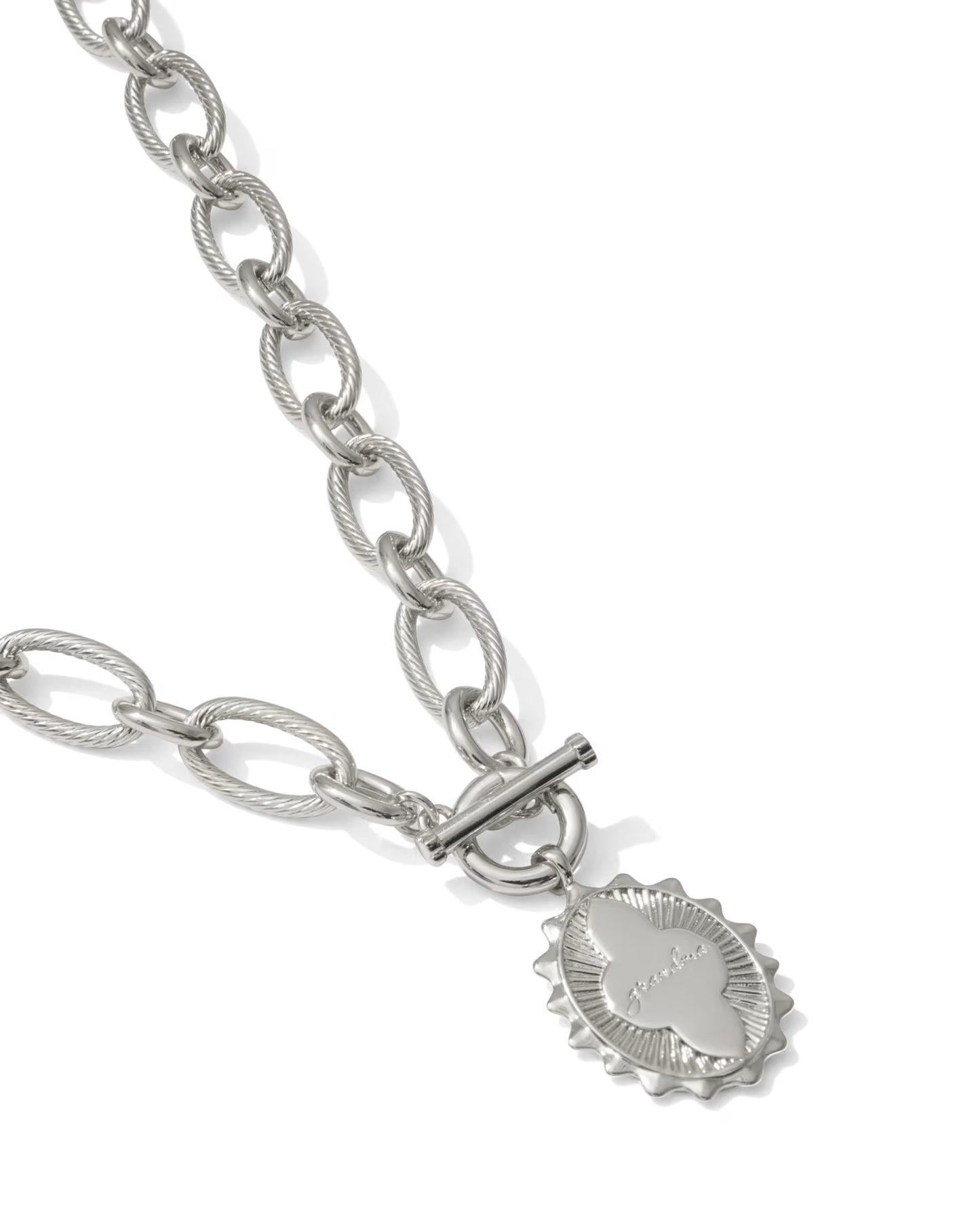 Kendra Scott Grandma Grandma Silver Link and Chain Necklace