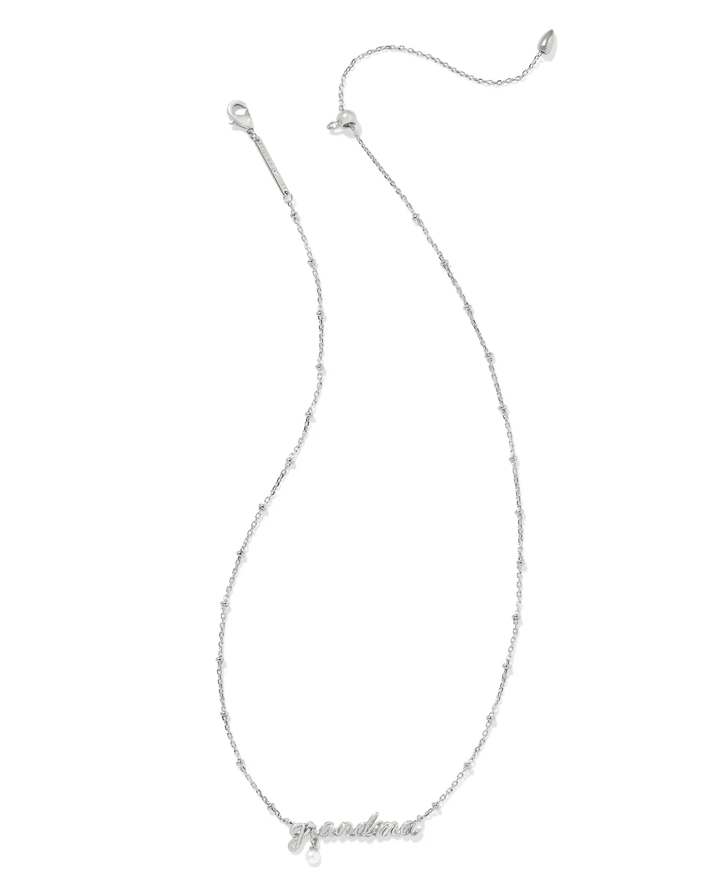 Grandma Script Pendant Necklace in Gold or Silver