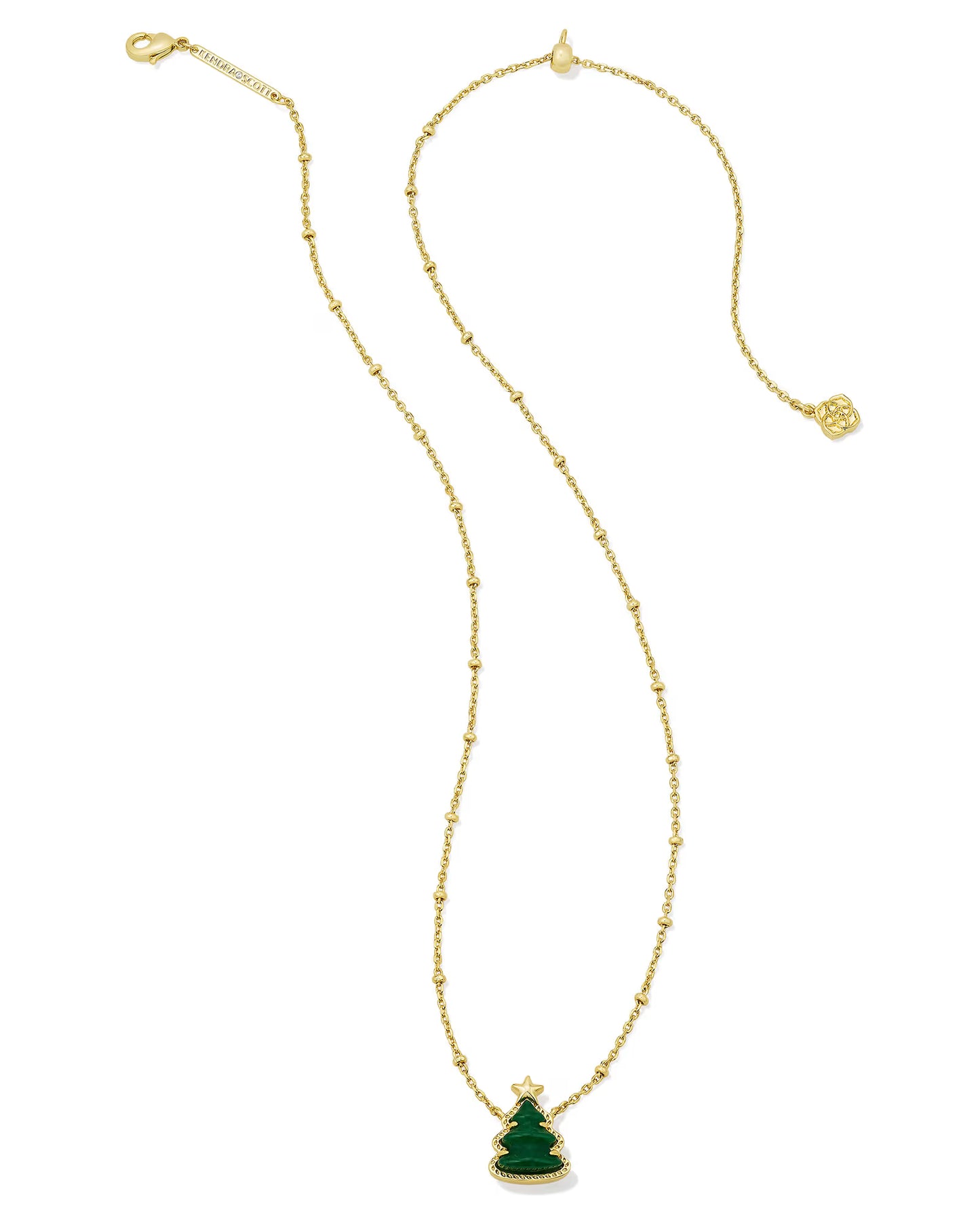 Kendra Scott Holiday Tree Gold Short Pendant Necklace