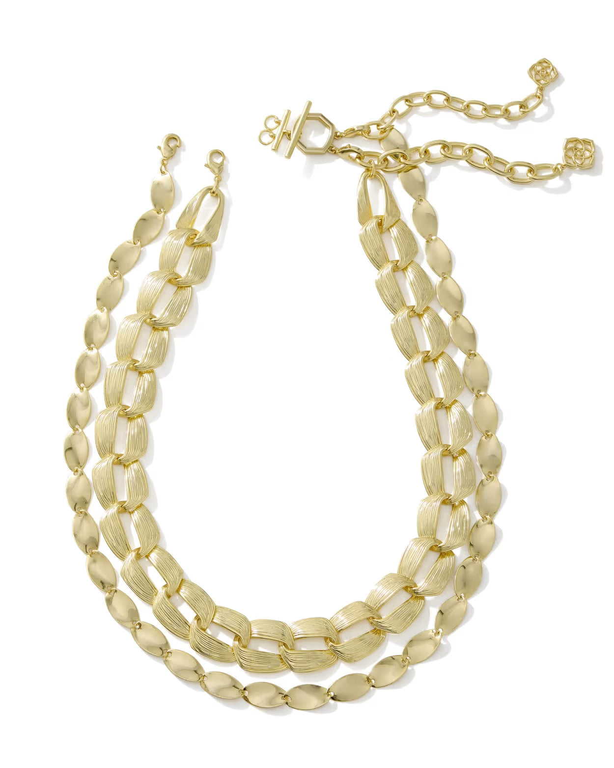 Kendra Scott Kira Gold Chain Multi Strand Necklace