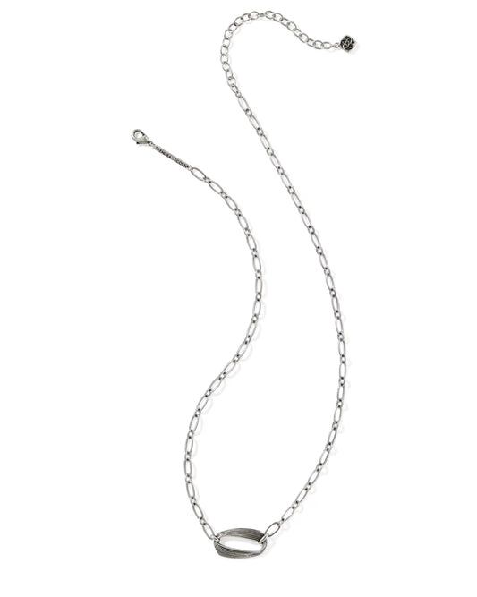 Kendra Scott Kira Vintage Silver Short Pendant Necklace