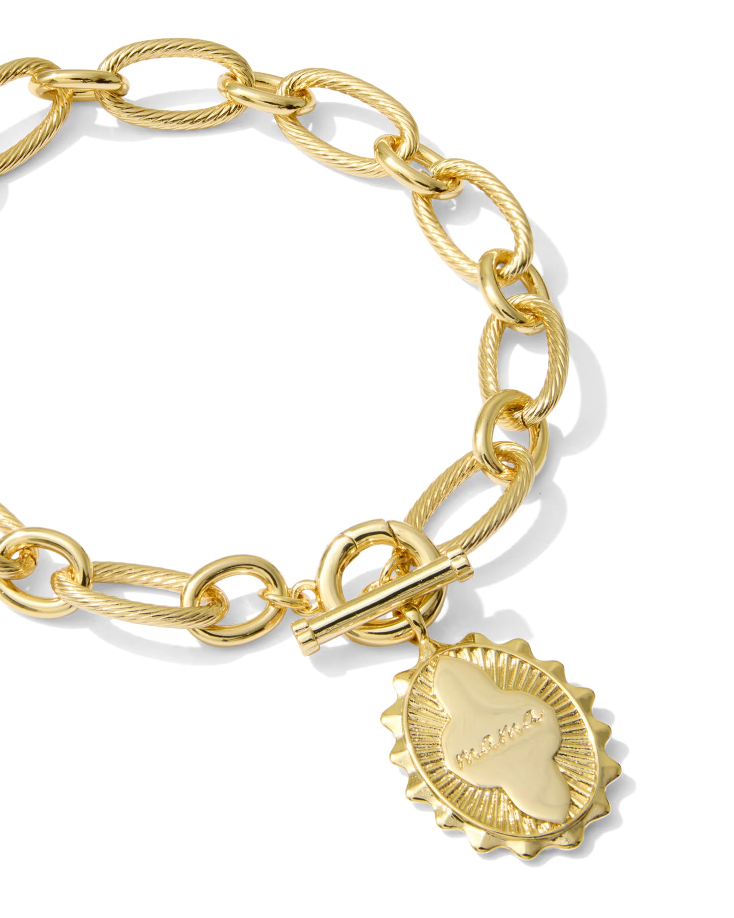 Kendra Scott Mama Gold Link and Chain Bracelet