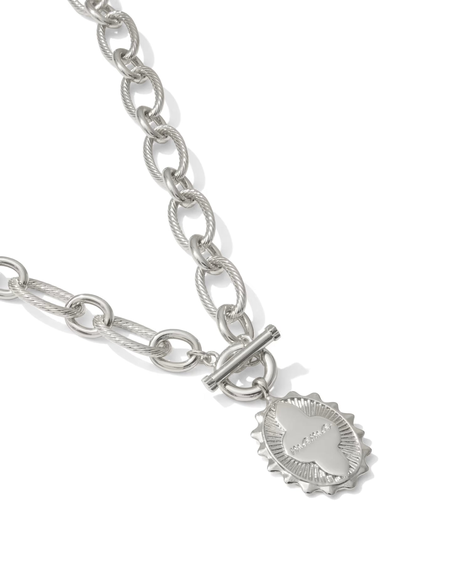 Kendra Scott Mama Silver Link and Chain Necklace