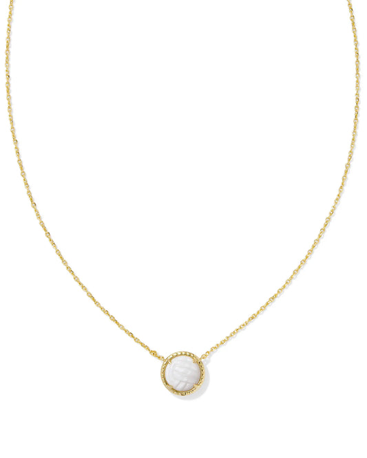 Kendra Scott Volleyball Pendant Necklace (Gold or Silver)