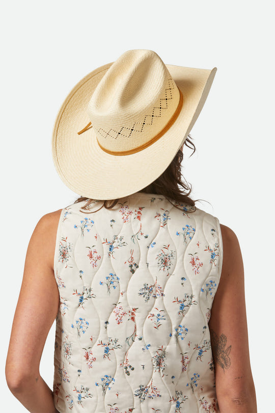 Brixton LAREDO PANAMA STRAW COWBOY HAT