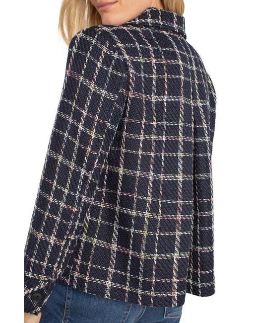 Liverpool Windowpane Pleated Back Jacket