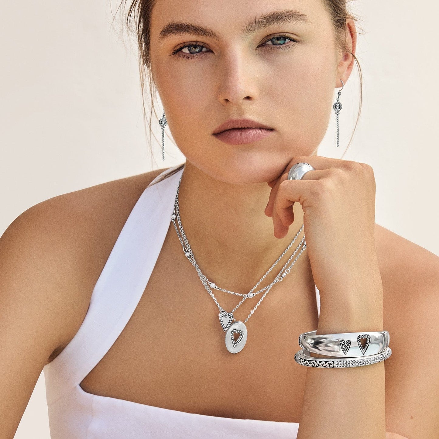 Brighton Love Message B Simple Necklace